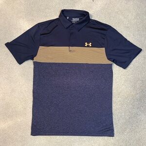 Under Armour Men's Polo Shirt in Navy and Gold